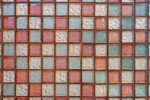Design Gekleurde Keramische Tegels Muur — Stockfoto