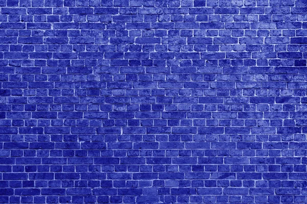Fundo Parede Tijolo Azul Para Design Interior Vários Cenários — Fotografia de Stock