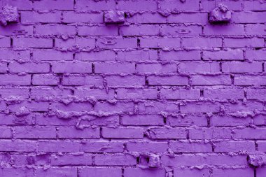 İç tasarım ve çeşitli arkaplanlar için mor tuğla duvarın arka planı