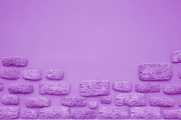 Fundo Parede Tijolo Roxo Para Design Interior Vários Cenários — Fotografia de Stock