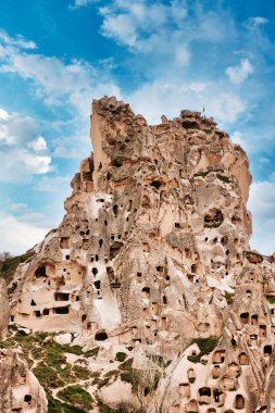Uchisar Kalesi, Kapadokya, Nevsehir ili, Orta Anadolu, Türkiye