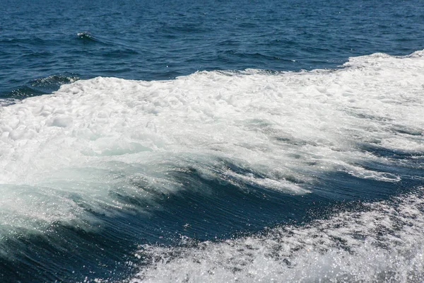 Zee Golven Spatten Yacht Track — Stockfoto