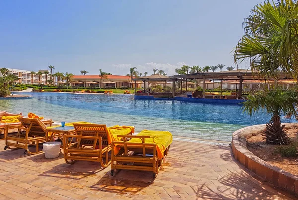 Lovely view of the hotel pool, hotel in Egypt Sinai