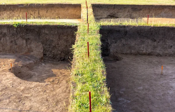 Archeologische Opgravingen Overblijfselen Van Schikking Scythen — Stockfoto