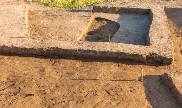 Archaeological Excavations Remains Settlement Scythians — Stock Photo, Image