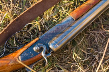 av tüfeği, av tüfeği, avcı, silah, cephane, yakın çekim, seçici odaklanma