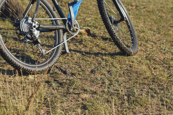 Cykelhjul Väg — Stockfoto