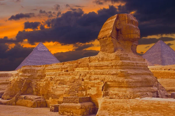 Oude Ruïnes Van Giza Egypte — Stockfoto