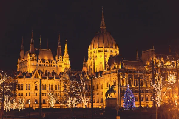 Das Ungarische Parlamentsgebäude Budapest Ungarn — Stockfoto