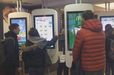 Viyana, Avusturya 'da fast food işindekiler