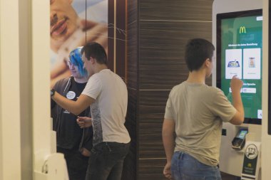 Viyana, Avusturya 'da fast food işindekiler