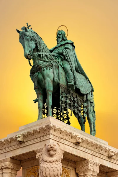 Statue King Budapest Hungary — Fotografia de Stock