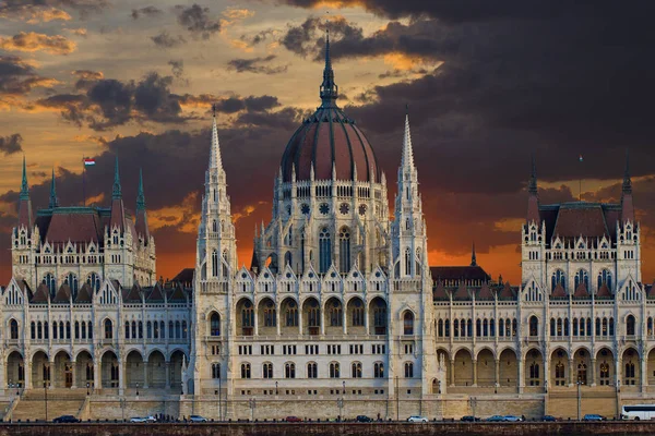 Edifício Parlamento Húngaro Orçamento Húngaro — Fotografia de Stock