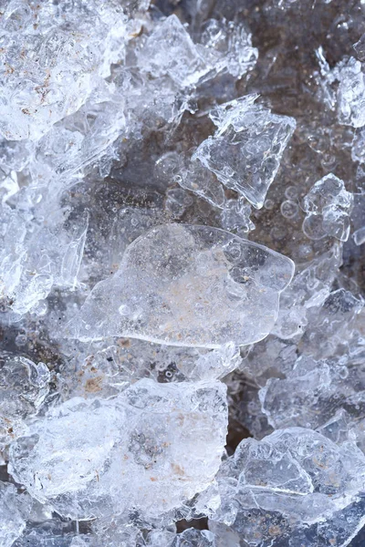 Ice Crystals Surface Winter — Stockfoto