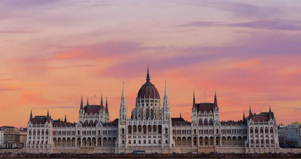 Hungria Budapeste Vista Parlamento Partir Rio Danúbio — Fotografia de Stock