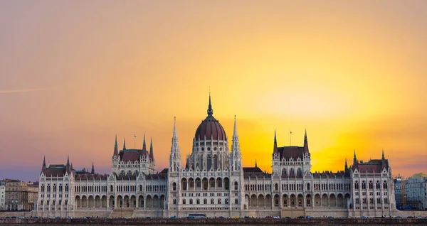 Hungria Budapeste Vista Parlamento Partir Rio Danúbio — Fotografia de Stock