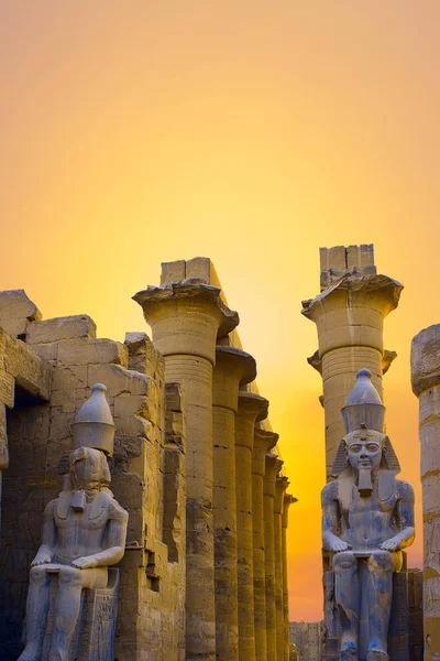 Alter Karnak Tempel Luxor Ägypten — Stockfoto