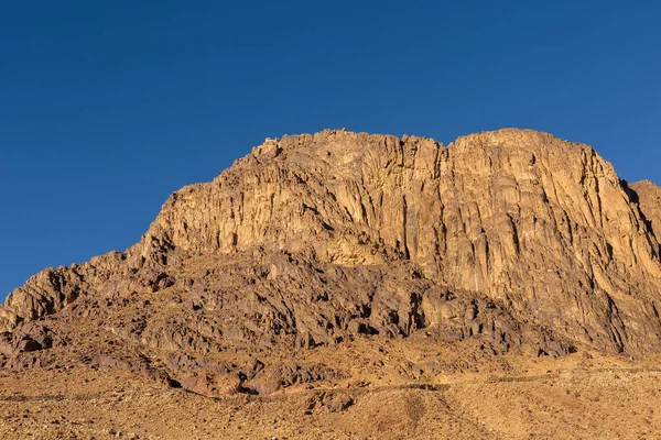 Fantastisk Soluppgång Sinai Mountain Vacker Gryning Egypten Vacker Utsikt Från — Stockfoto