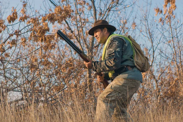 Hunter Shotgun Hunting Outdoors — Stock Photo, Image