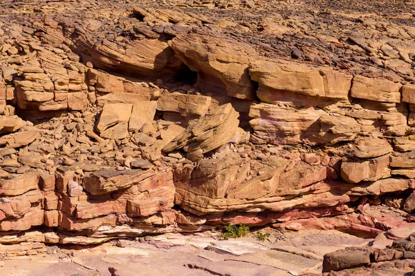 Színes Kanyon Egy Rock Formáció South Sinai Egyiptom Félszigeten Sivatagi — Stock Fotó