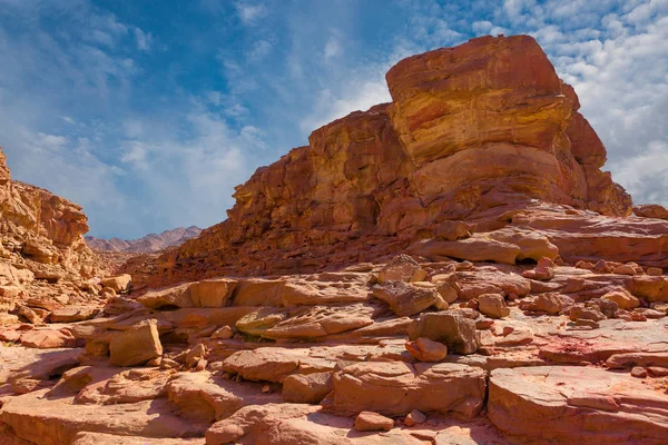 Coloured Canyon Est Une Formation Rocheuse Dans Péninsule Sinaï Sud — Photo