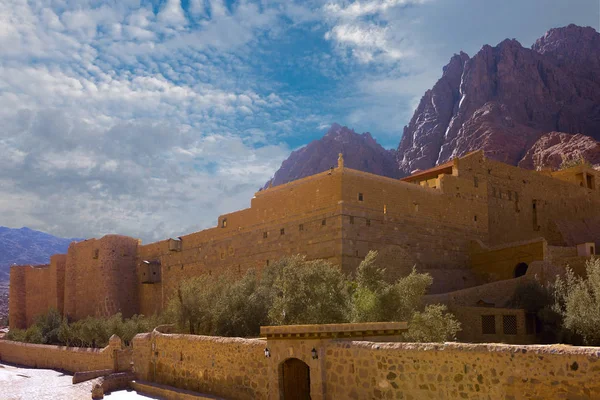 Incroyable Panorama Monastère Sainte Catherine Mont Moïse Sinaï Egypte — Photo