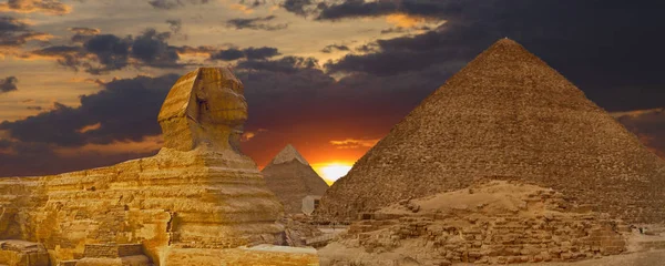 Стародавні Руїни Гізи Єгипет — стокове фото