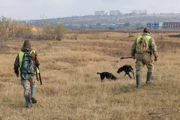 Hunters Rifles Hunting Outdoors — Stockfoto