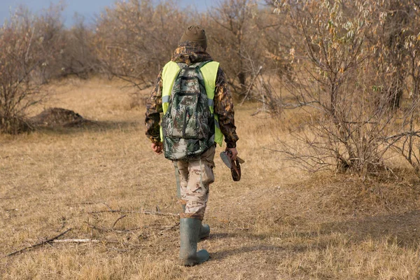 Hunter Rifle Hunting Outdoors — Stockfoto