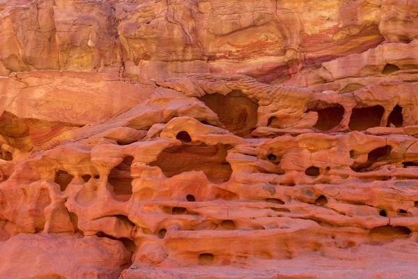 Barevný Kaňon Skalní Útvar Poloostrově South Sinai Egypt Pouštní Skály — Stock fotografie