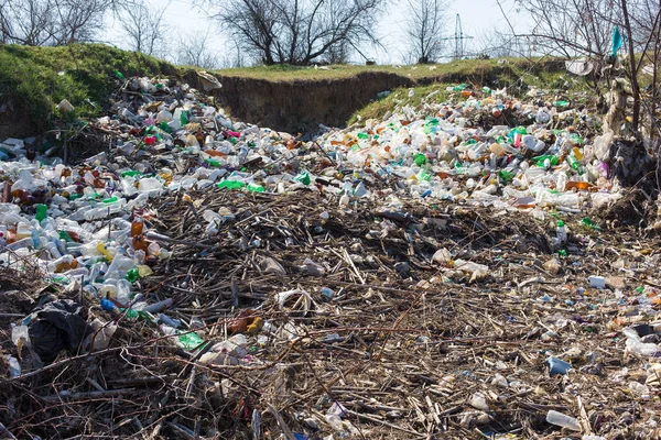 Doğada Çöp Kirliliği — Stok fotoğraf