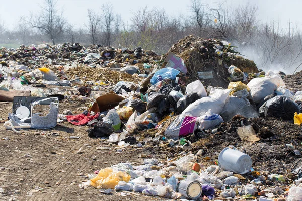 Garbage Pollution Nature Outdoors — Stock Photo, Image