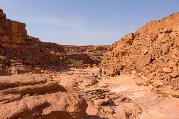 Desert rocks of multicolored sandstone background. Coloured Canyon is a rock formation on South Sinai (Egypt) peninsula.