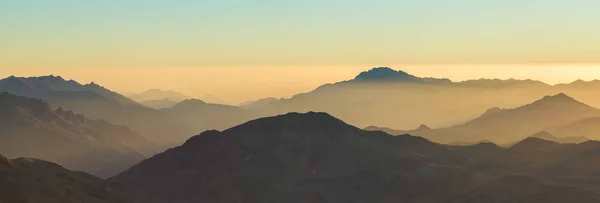 Дивовижний Схід Сонця Сінайській Горі Прекрасний Світанок Єгипті Прекрасний Вид — стокове фото