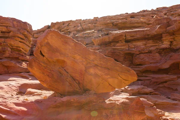 Desert rocks of multicolored sandstone background. Coloured Canyon is a rock formation on South Sinai (Egypt) peninsula.