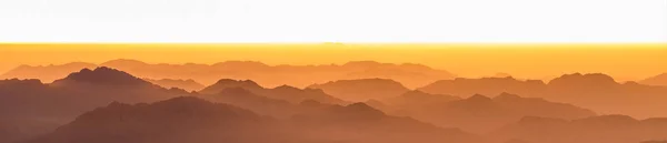 Amazing Sunrise at Sinai Mountain, Beautiful dawn in Egypt, early morning view of the top of Mount Moses