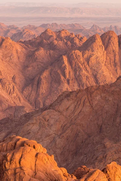 Amazing Sunrise Sinai Mountain Vacker Gryning Egypten Tidig Morgon Bild — Stockfoto