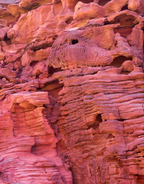 Pouštní Skály Vícebarevnými Pískovcových Pozadí Barevný Kaňon Skalní Formace Poloostrově — Stock fotografie