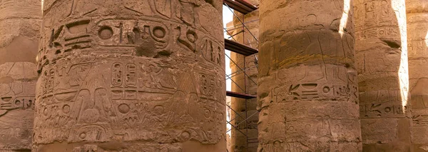 Antike Ruinen Des Karnak Tempels Luxor Theben Ägypten Die Größte — Stockfoto