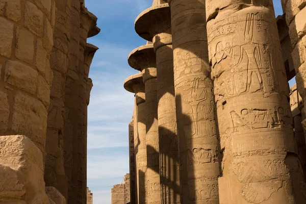 Gamla Ruiner Karnaktemplet Luxor Thebe Egypten Det Största Forntida Tempelkomplexet — Stockfoto