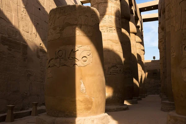 Antiguas Ruinas Del Templo Karnak Luxor Tebas Egipto Complejo Templos — Foto de Stock