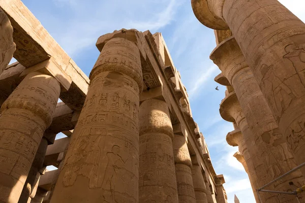 Gamla Ruiner Karnaktemplet Luxor Thebe Egypten Det Största Forntida Tempelkomplexet — Stockfoto