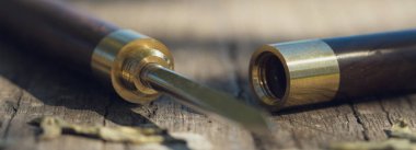 Pu-erh çay bıçağı. Çin töreni.