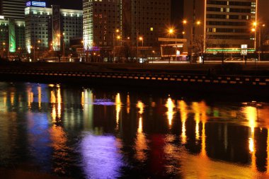 güzel Minsk gece görünümü
