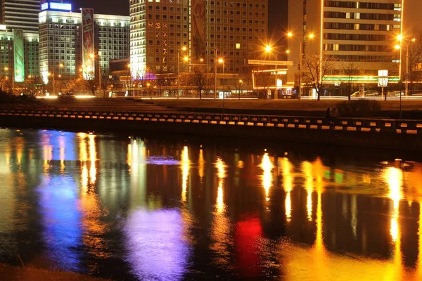güzel Minsk gece görünümü