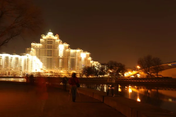 güzel Minsk gece görünümü