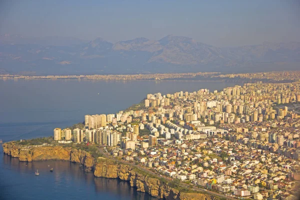 View on island from plane