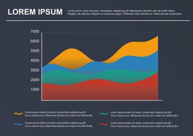 İş Infographic şablonu. 4 seçenekleri ile vektör diyagramı