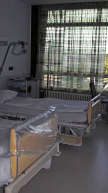 Boş yatak bir hastanede. Hastane yataklar 