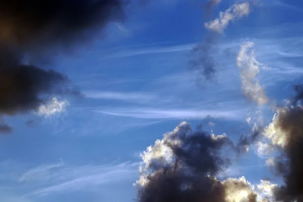 Темні Хмари Дощу Завіса Хмари Небі — стокове фото